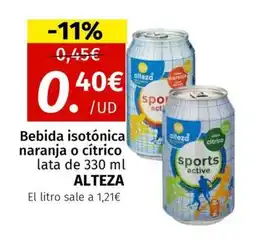 Maskom Supermercados ALTEZA Bebida isotónica naranja o cítrico oferta