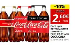 Maskom Supermercados COCA COLA normal/zero o zero-zero oferta