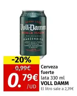 Maskom Supermercados VOLL DAMM Cerveza fuerte oferta