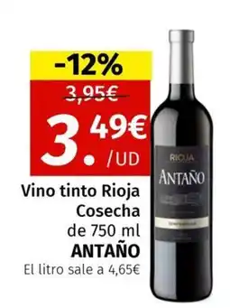 Maskom Supermercados ANTAÑO Vino tinto Rioja Cosecha oferta