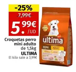 Maskom Supermercados ULTIMA Croquetas perro mini adulto oferta
