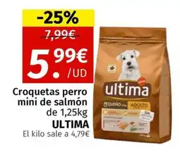 Maskom Supermercados ULTIMA Croquetas perro mini de salmón oferta