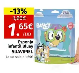 Maskom Supermercados SUAVIPIEL Esponja infantil Bluey oferta