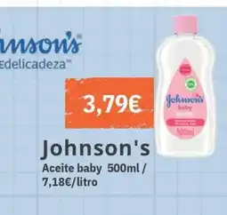 Maskom Supermercados JOHNSON'S Aceite baby oferta