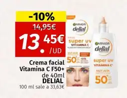 Maskom Supermercados DELIAL Crema facial Vitamina C F50+ oferta
