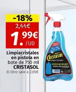 Maskom Supermercados CRISTASOL Limpiacristales en pistola en bote oferta
