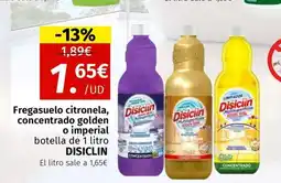 Maskom Supermercados DISICLIN Fregasuelo citronela, concentrado golden o imperial oferta
