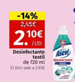 Maskom Supermercados Desinfectante textil oferta