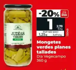 Dia Mongetes verdes planes tallades oferta