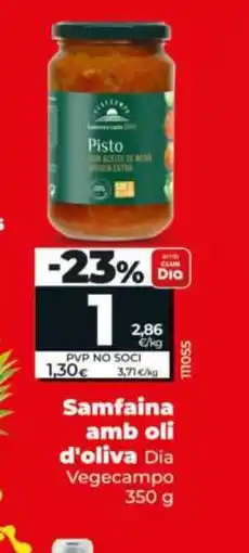 Dia Samfaina amb oli d'oliva oferta