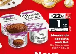 Dia Mousse de xocolata amb llet oferta