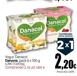Unide Supermercados DANONE Yogur Danacol oferta