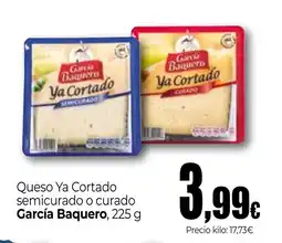 Unide Supermercados GARCIA BAQUERO Queso Ya Cortado semicurado o curado oferta