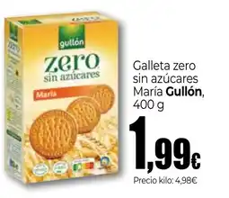 Unide Supermercados GULLON Galleta zero sin azúcares María oferta
