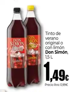 Unide Supermercados DON SIMON Tinto de verano original o con limón oferta