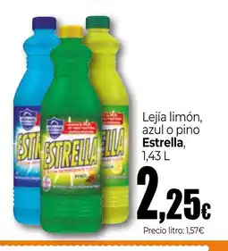 Unide Supermercados ESTRELLA Lejía limón, azul o pino oferta