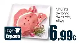 Unide Supermercados Chuleta de lomo de cerdo oferta