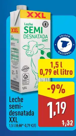 ALDI Leche semi- desnatada oferta