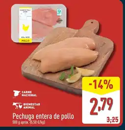 ALDI Pechuga entera de pollo oferta