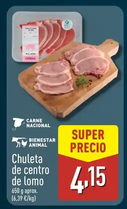ALDI Chuleta de centro de lomo oferta
