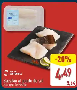 ALDI Bacalao al punto de sal oferta