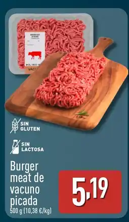 ALDI Burger meat de vacuno picada oferta