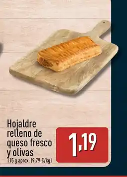 ALDI Hojaldre relleno de queso fresco y olivas oferta