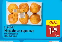 ALDI EL HORNO Magdalenas supremas oferta