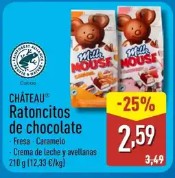 ALDI CHÂTEAU Ratoncitos de chocolate oferta