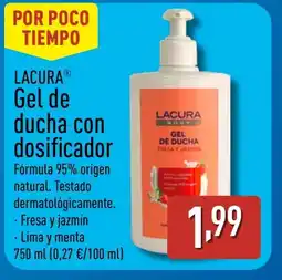 ALDI LACURA Gel de ducha con dosificador oferta