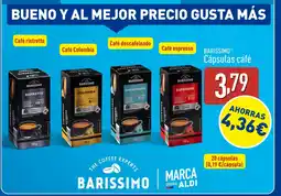 ALDI BARISSIMO Cápsulas café oferta