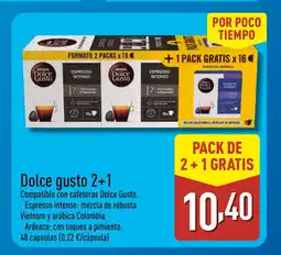 ALDI DOLCE gusto 2+1 oferta