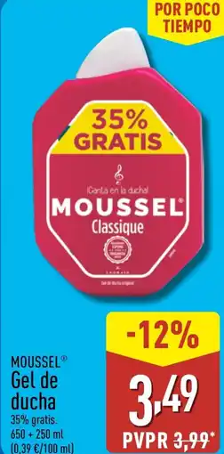ALDI MOUSSEL Gel de ducha oferta