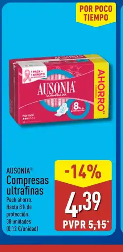 ALDI AUSONIA Compresas ultrafinas oferta