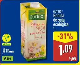 ALDI GUTBIO Bebida de soja ecológica oferta