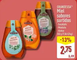 ALDI GRANDESSA Miel sabores surtidos oferta