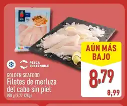 ALDI GOLDEN SEAFOOD Filetes de merluza del cabo sin piel oferta
