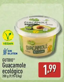 ALDI GUTBIO Guacamole ecológico oferta