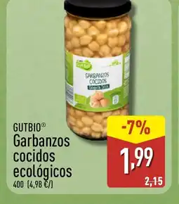 ALDI GUTBIO Garbanzos cocidos ecológicos oferta