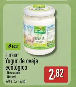 ALDI GUTBIO Yogur de oveja ecológico oferta