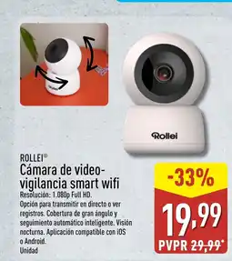ALDI ROLLEI Cámara de video- vigilancia smart wifi oferta