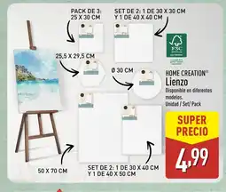 ALDI HOME CREATION Lienzo oferta
