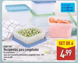ALDI CROFTON Recipientes para congelador oferta
