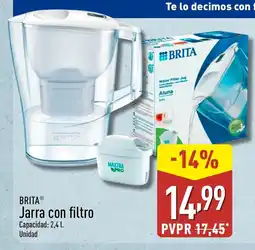 ALDI BRITA Jarra con filtro oferta