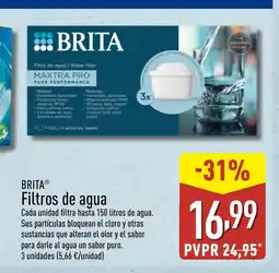 ALDI BRITA Filtros de agua oferta