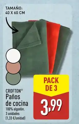 ALDI CROFTON Paños de cocina oferta