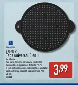 ALDI CROFTON Tapa universal 3 en 1 oferta