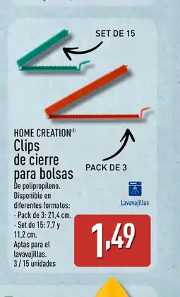 ALDI HOME CREATION Clips de cierre para bolsas oferta