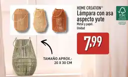 ALDI HOME CREATION Lámpara con asa aspecto yute oferta