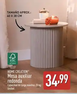 ALDI HOME CREATION Mesa auxiliar redonda oferta